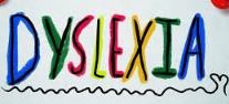 The word Dyslexia is draw out
